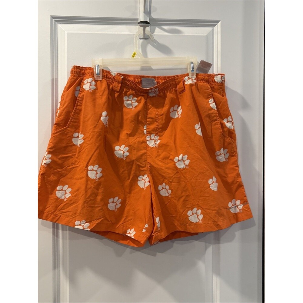 Columbia Clemson Logo Sz XL Orange w/ paw print